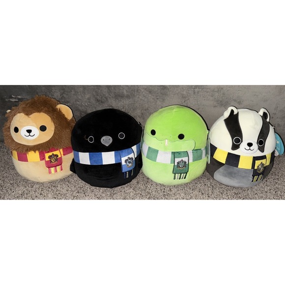 Squishmallows -‎ Harry Potter 10" Set Gryffindor Ravenclaw Slytherin Hufflepuff - Picture 1 of 10